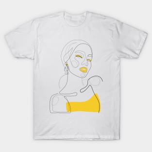 Lady In Gold T-Shirt